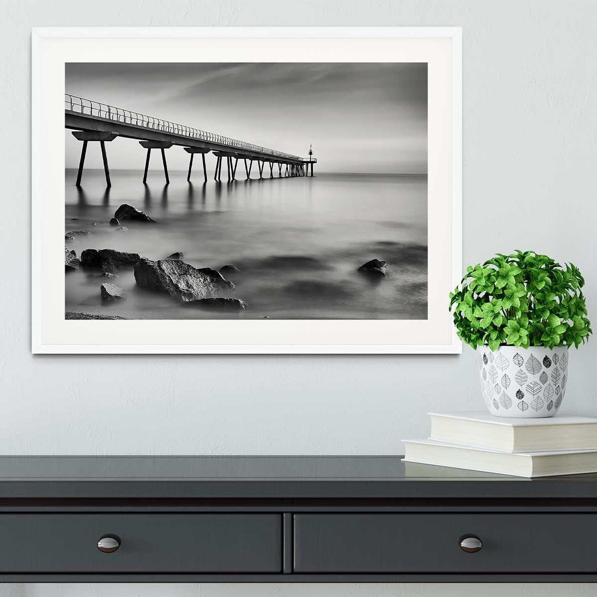 Pont Del Petroli Framed Print - Canvas Art Rocks - 5