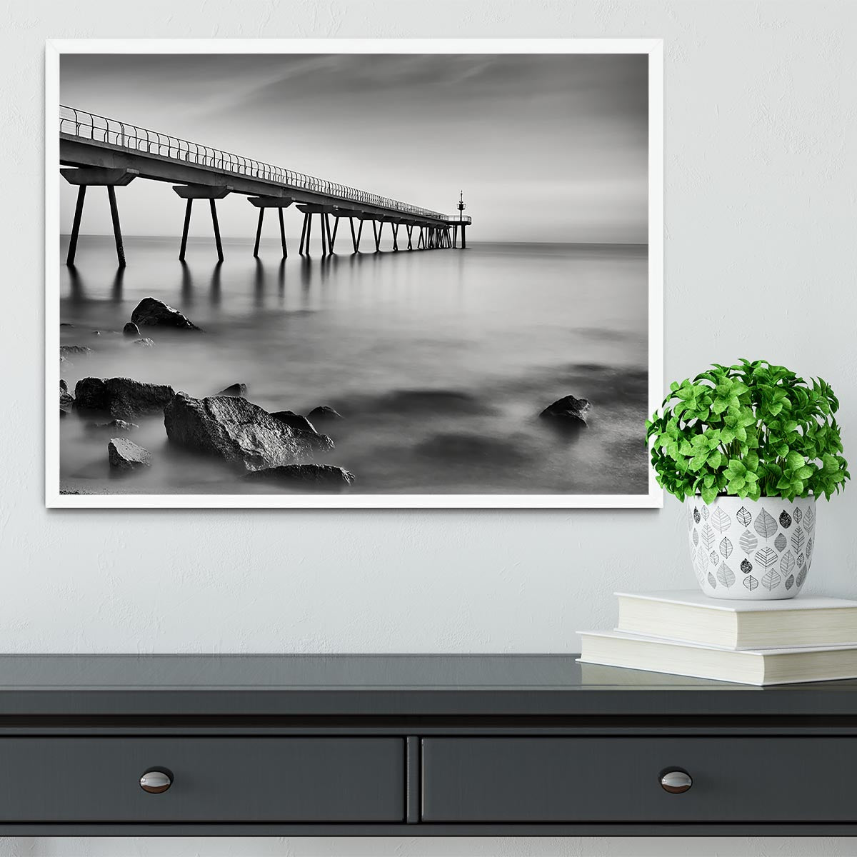 Pont Del Petroli Framed Print - Canvas Art Rocks -6