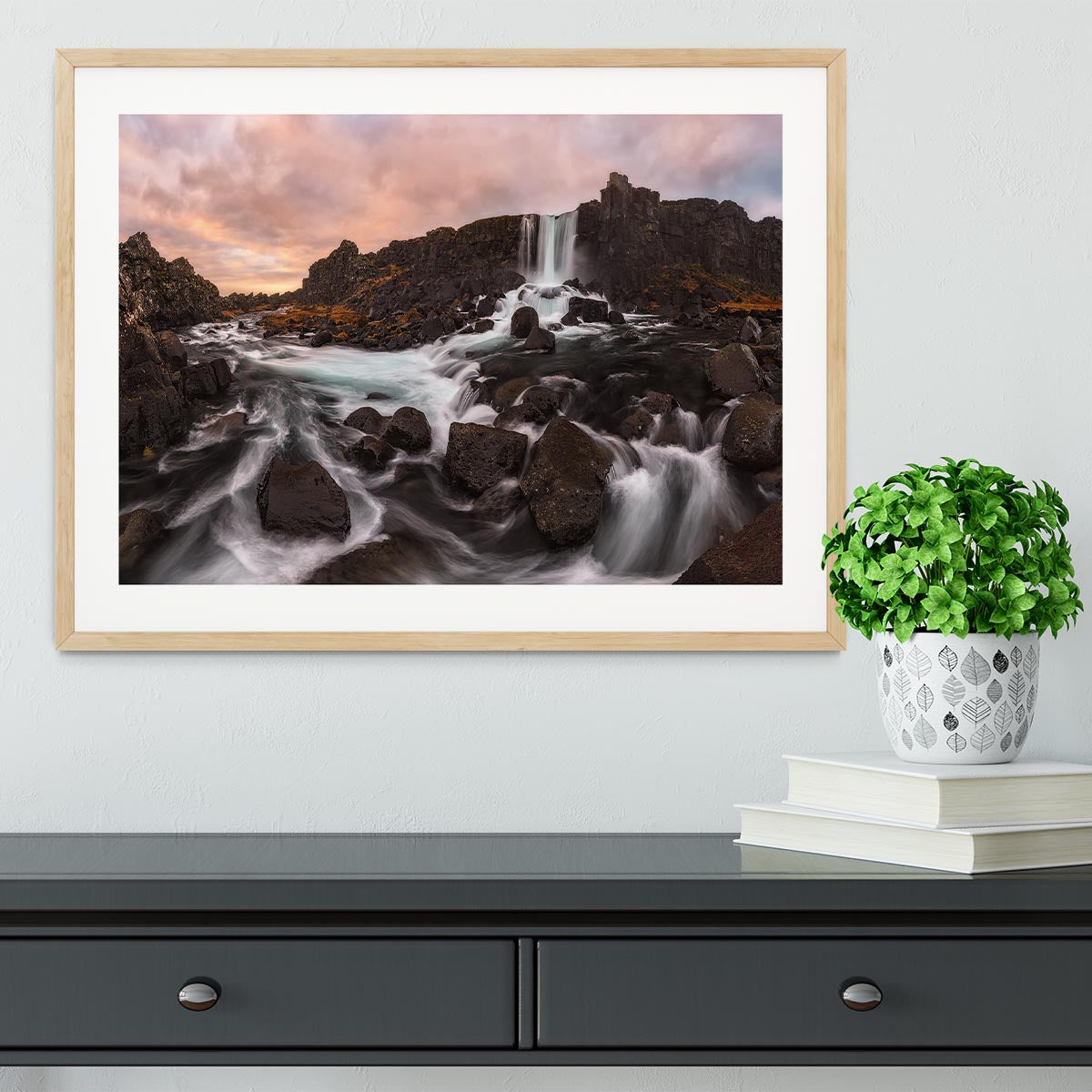 Oxararfoss Framed Print - Canvas Art Rocks - 3