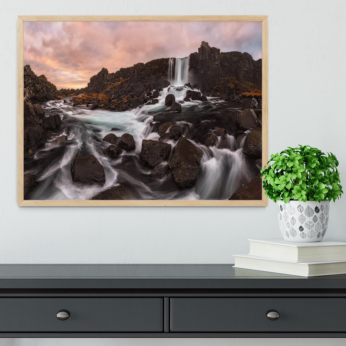 Oxararfoss Framed Print - Canvas Art Rocks - 4