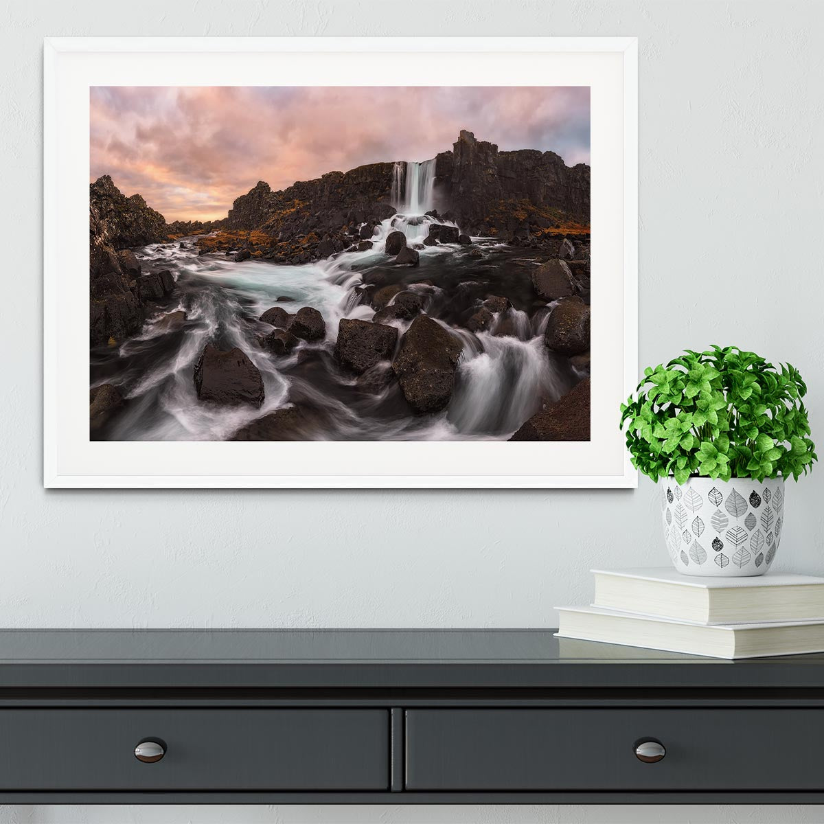 Oxararfoss Framed Print - Canvas Art Rocks - 5