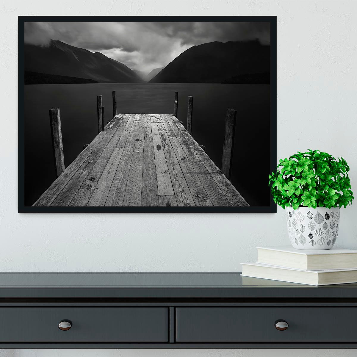 The Lake Framed Print - Canvas Art Rocks - 2