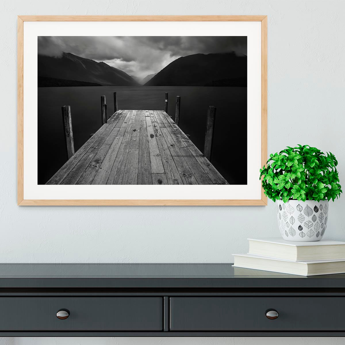 The Lake Framed Print - Canvas Art Rocks - 3