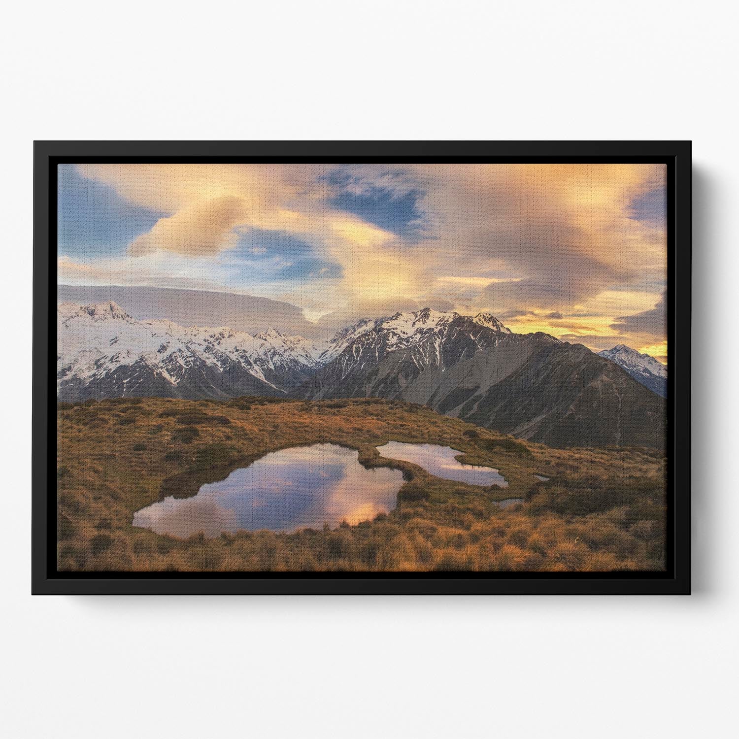 Mountain Light Floating Framed Canvas - Canvas Art Rocks - 2