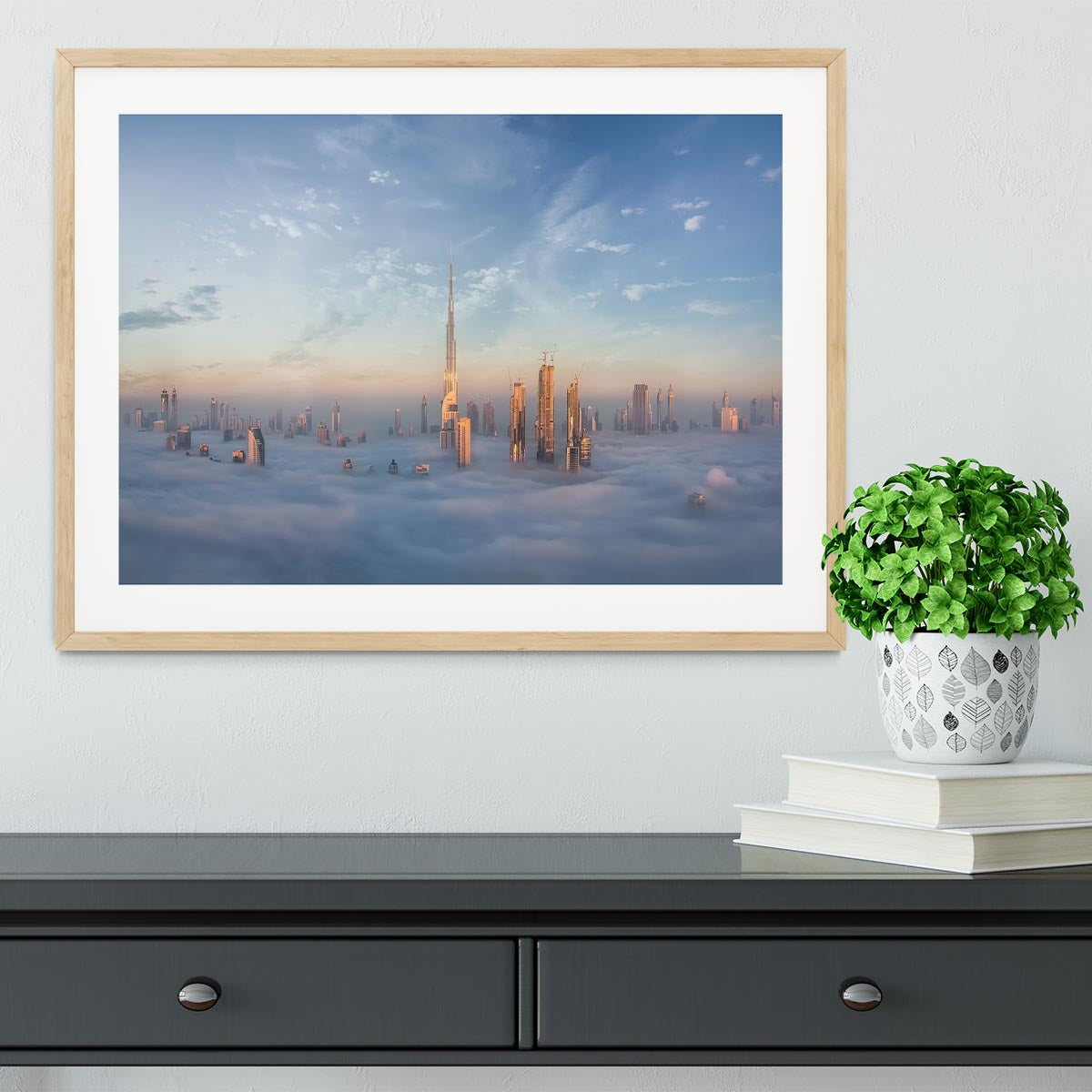 Sinking In Fog Framed Print - Canvas Art Rocks - 3