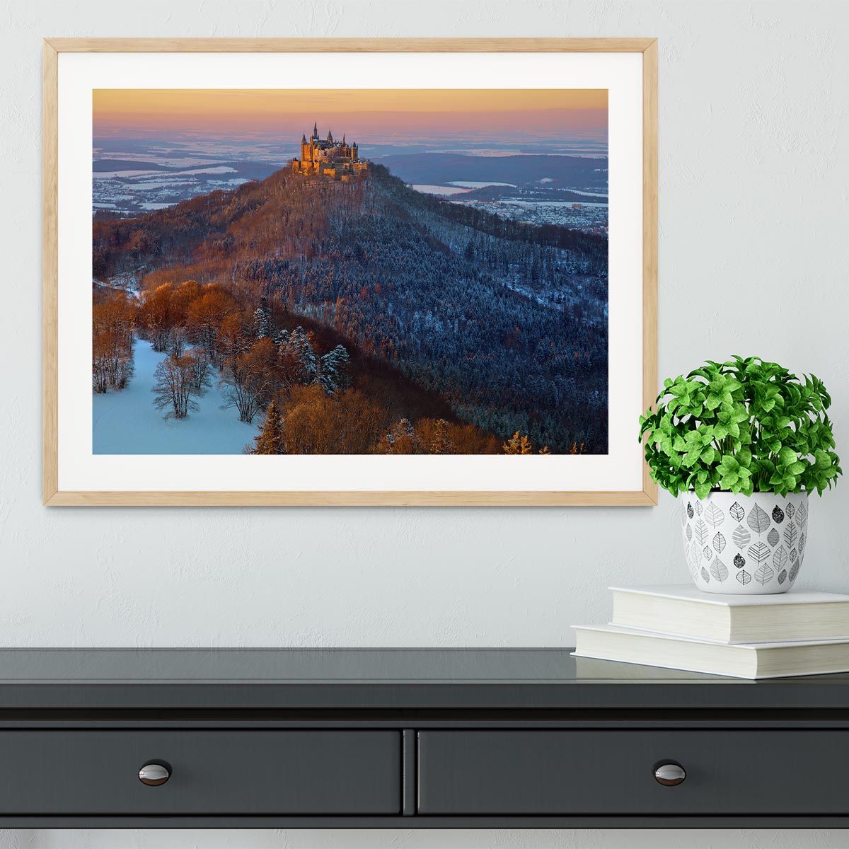 Hohenzollern In Winter Mood Framed Print - Canvas Art Rocks - 3