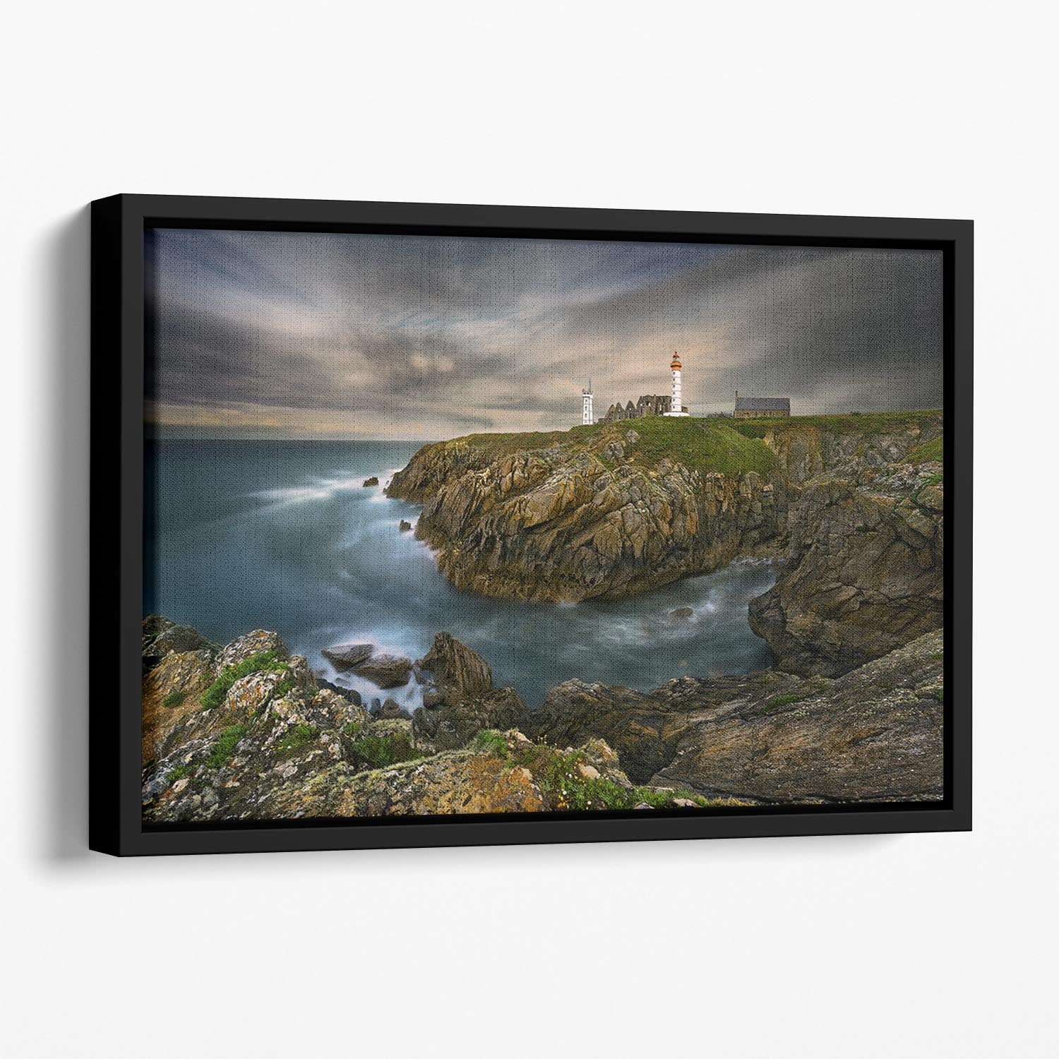 Pointe Saint-Mathieu Floating Framed Canvas - Canvas Art Rocks - 1