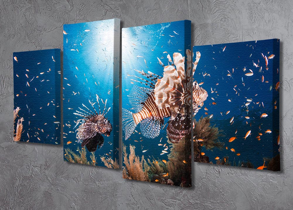 Lionfish 4 Split Panel Canvas - Canvas Art Rocks - 2