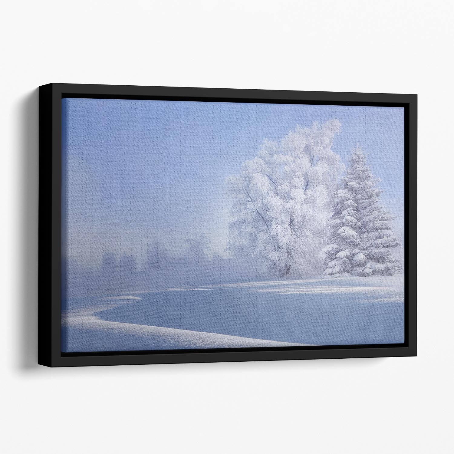 Crispy Morning Floating Framed Canvas - Canvas Art Rocks - 1