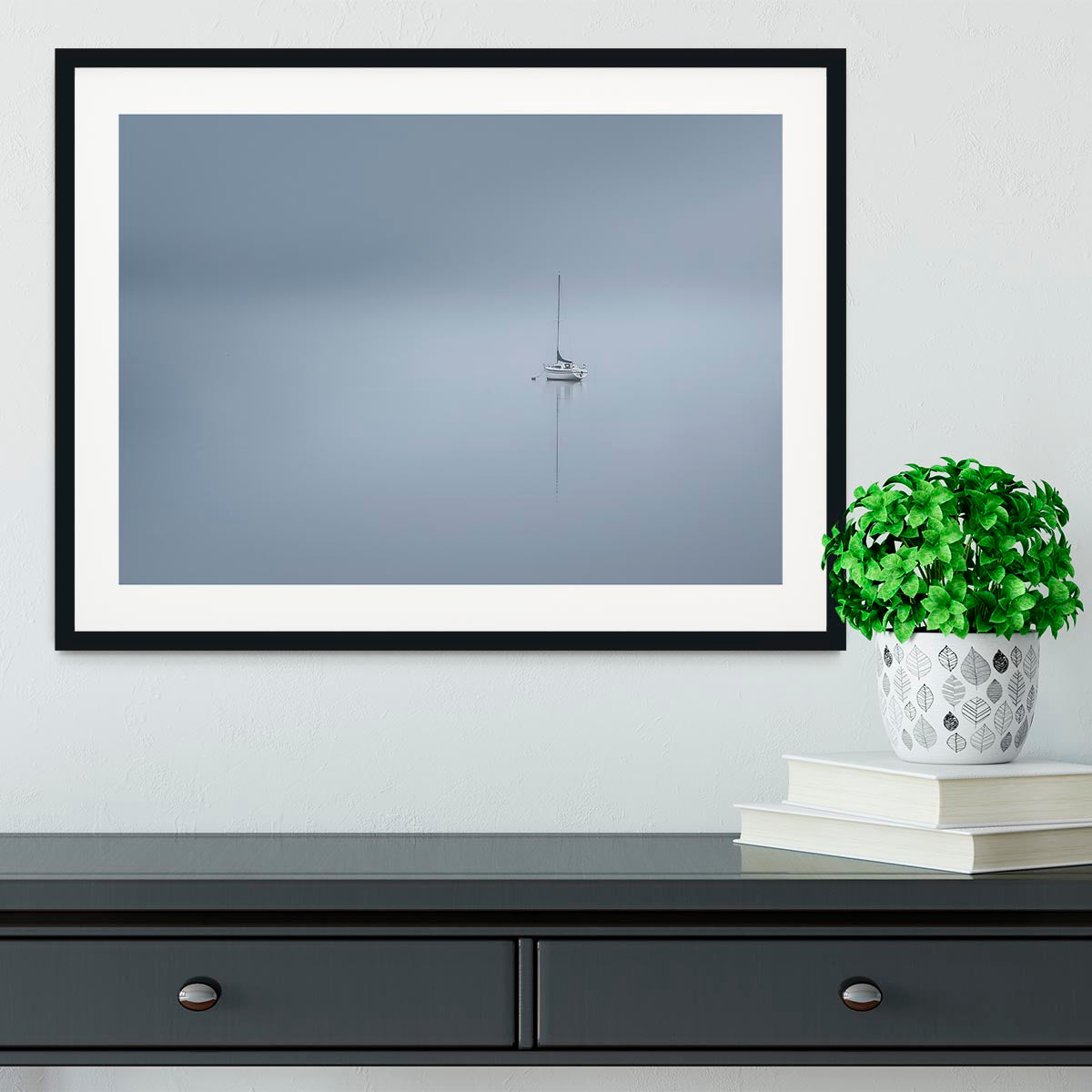 The Lonesome Boatman Framed Print - Canvas Art Rocks - 1