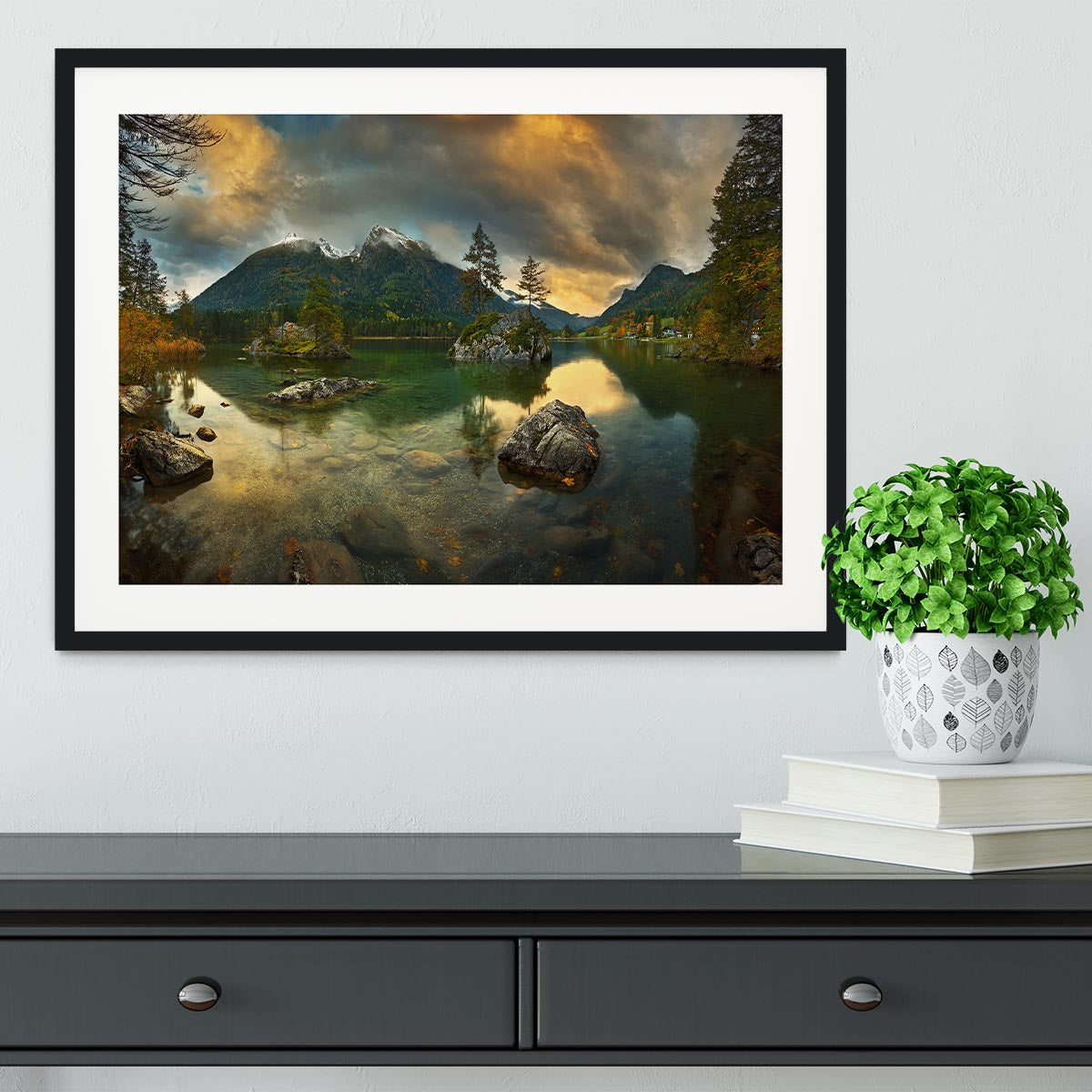 Hintersee Framed Print - Canvas Art Rocks - 1