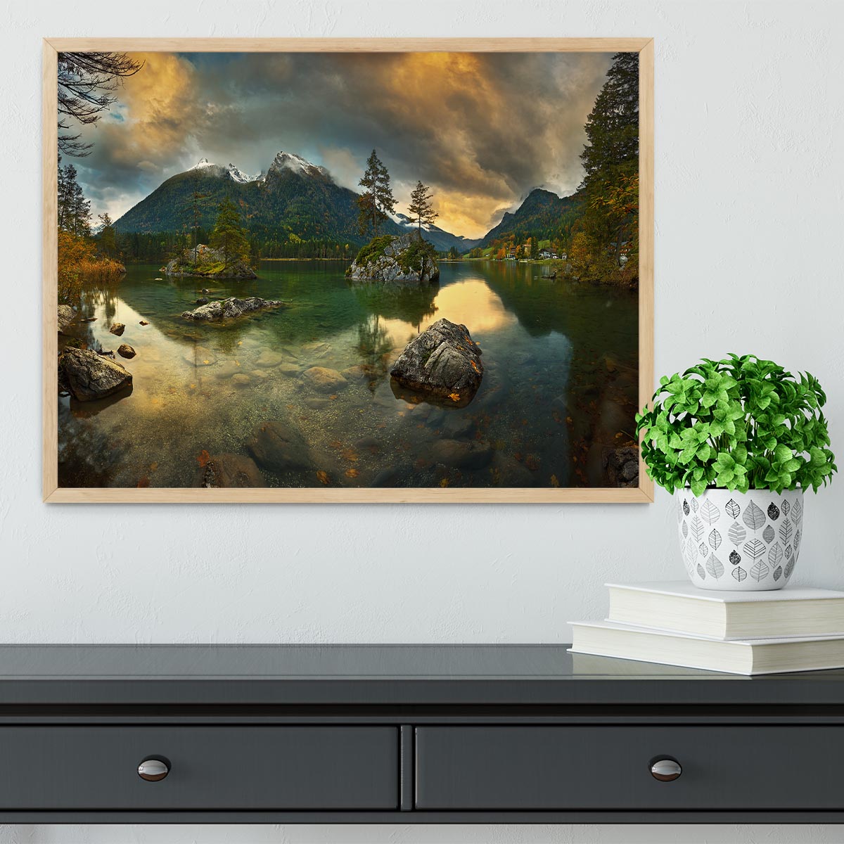 Hintersee Framed Print - Canvas Art Rocks - 4