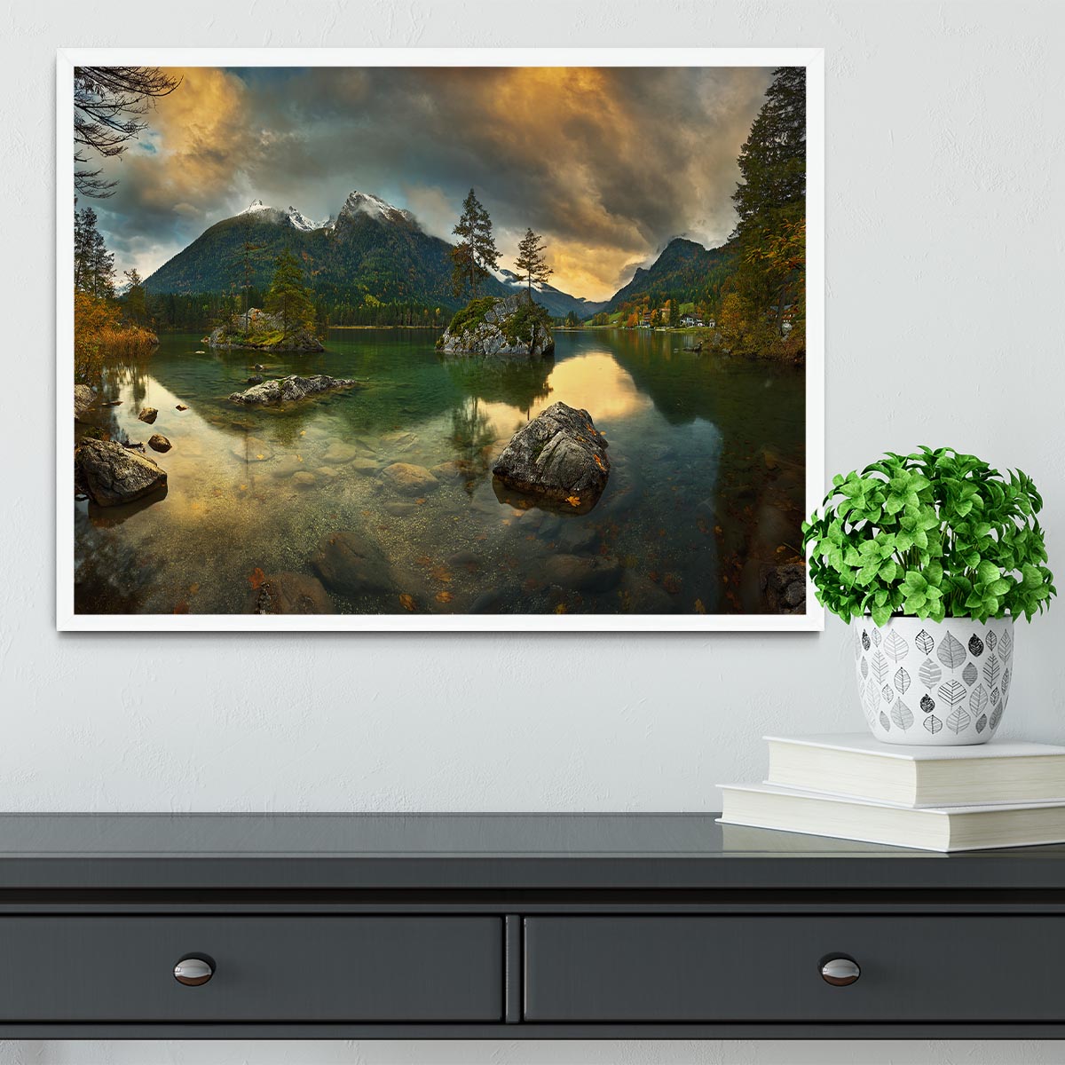 Hintersee Framed Print - Canvas Art Rocks -6