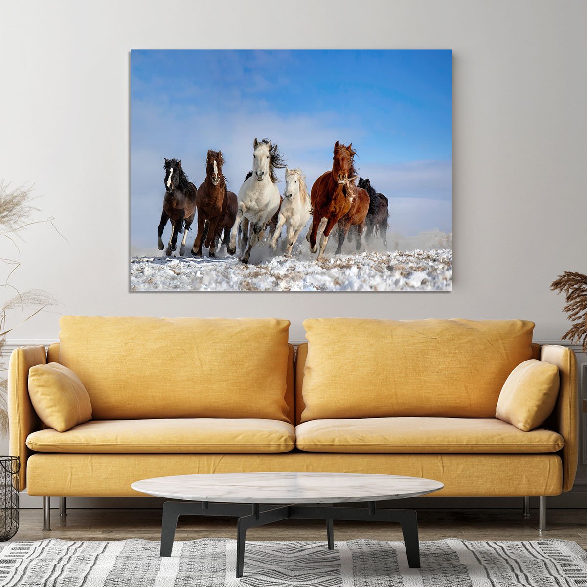 Mongolia Horses Canvas Print or Poster - Canvas Art Rocks - 4