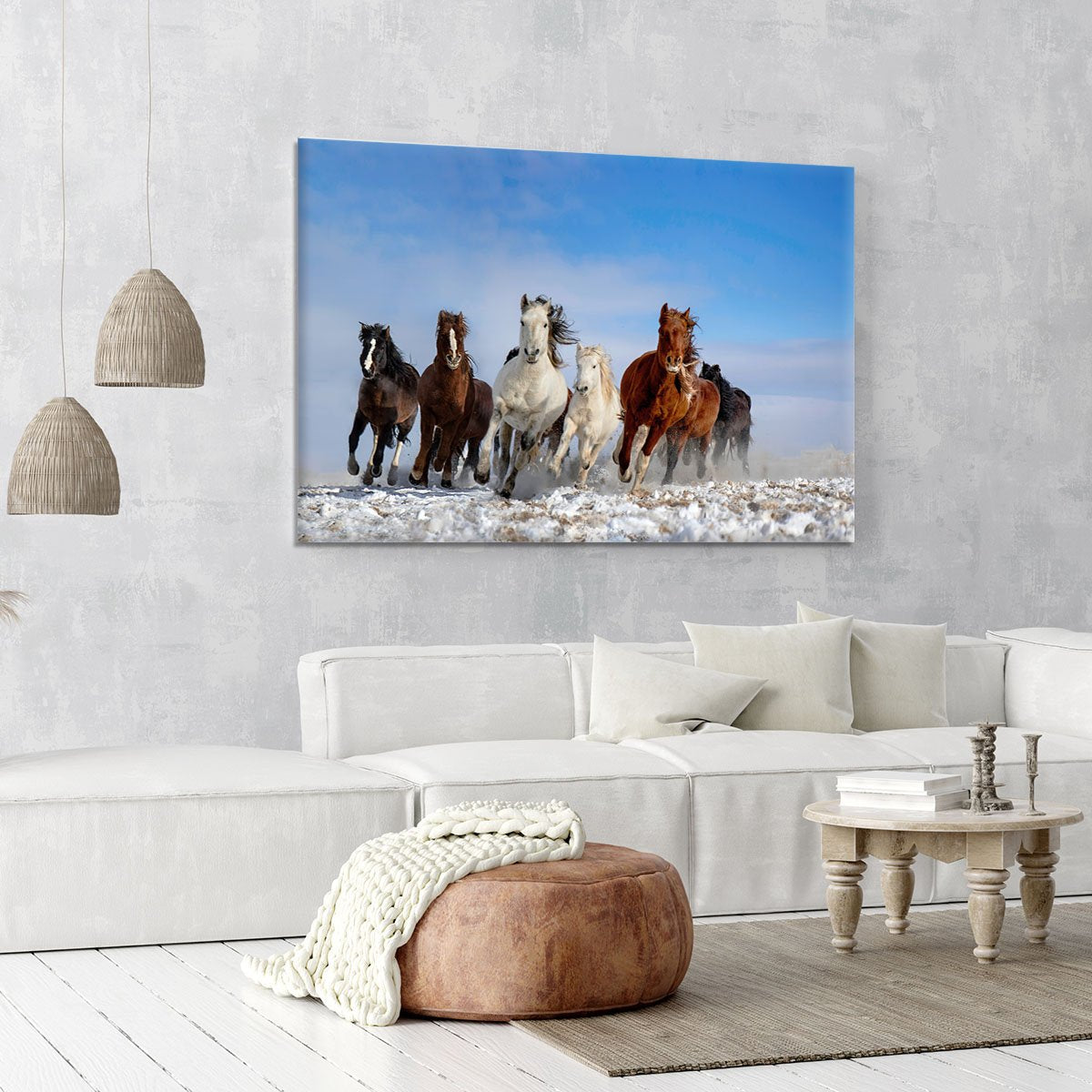 Mongolia Horses Canvas Print or Poster - Canvas Art Rocks - 6