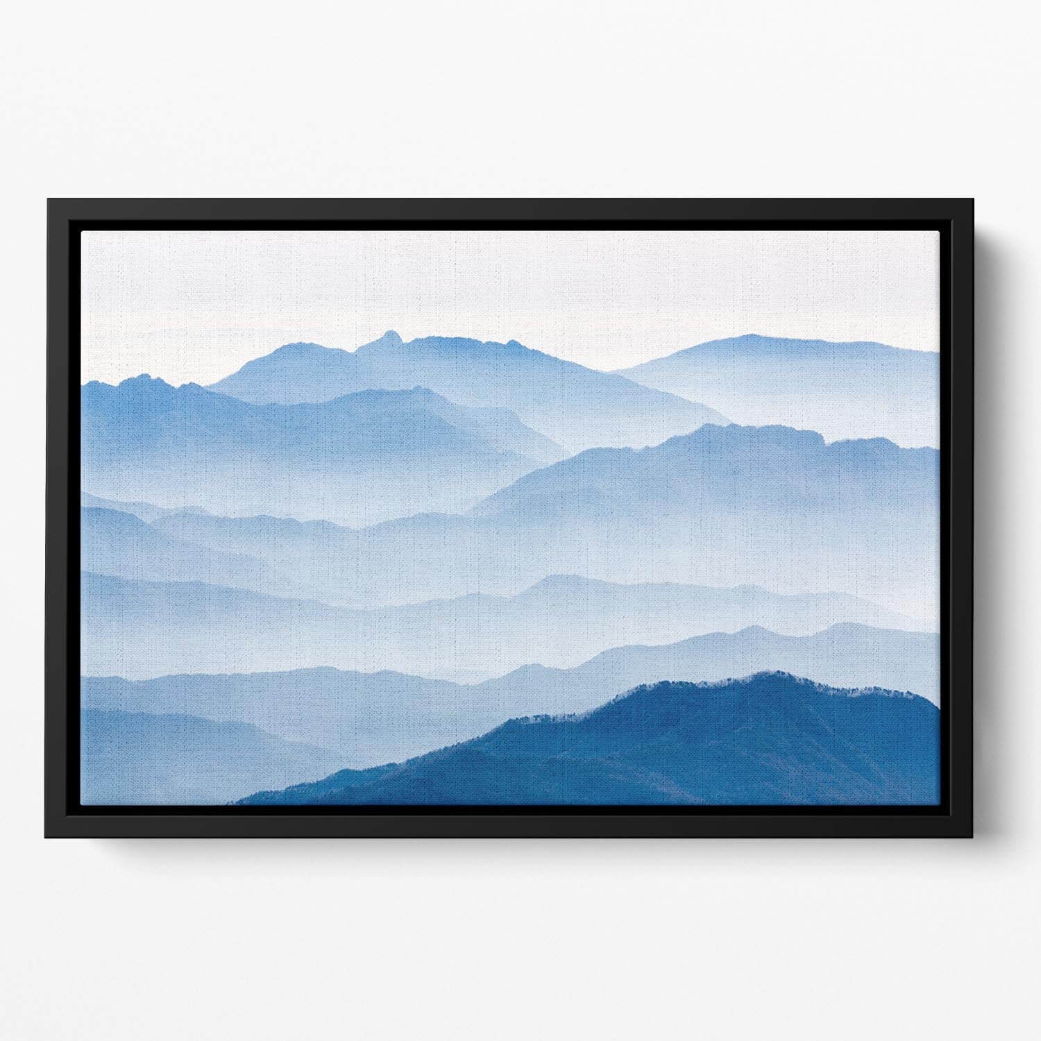Misty Mountains Floating Framed Canvas - Canvas Art Rocks - 2