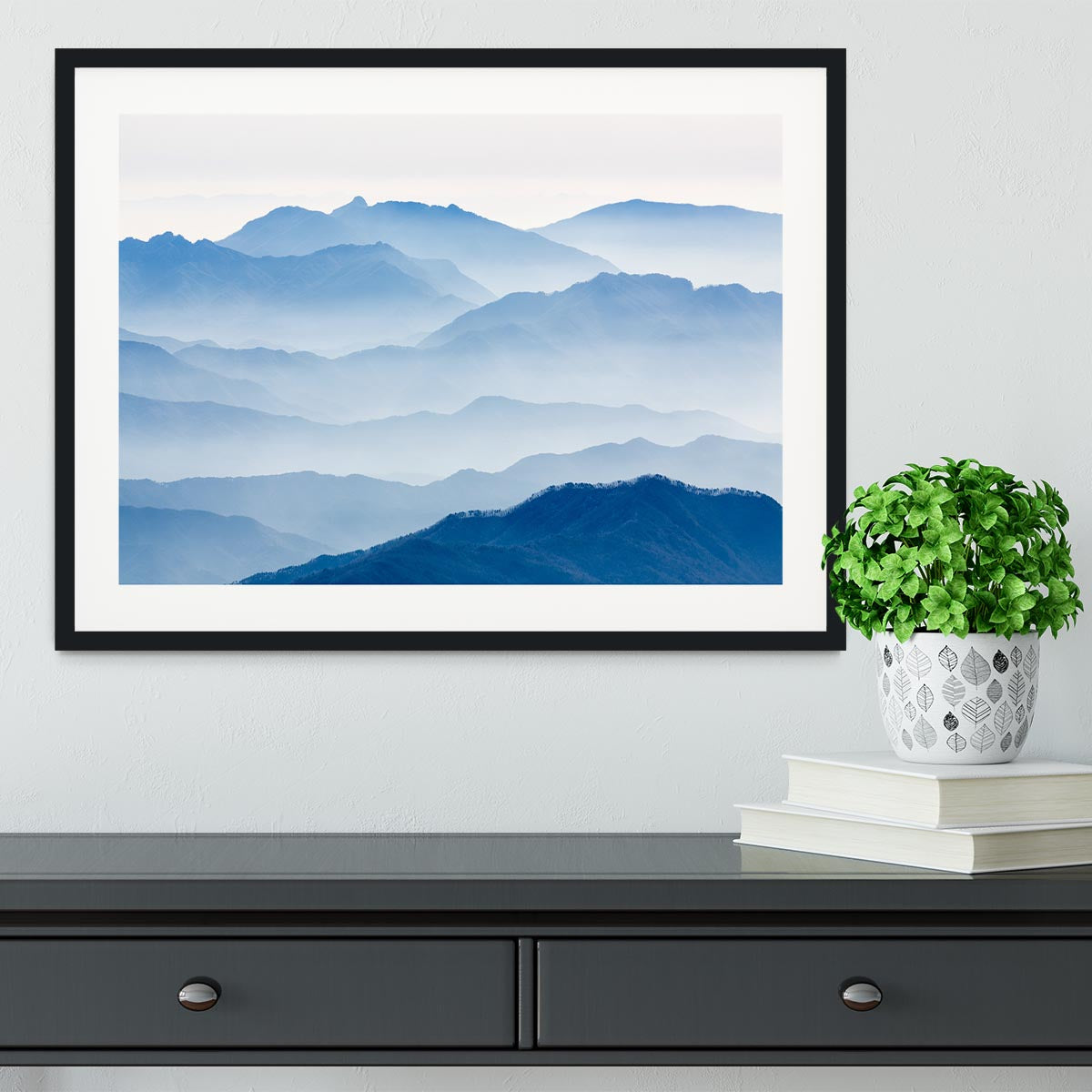 Misty Mountains Framed Print - Canvas Art Rocks - 1