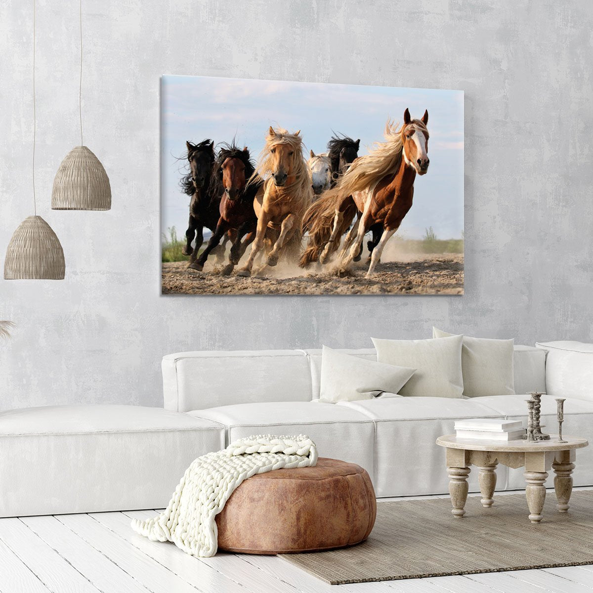Lucky Six Horses Canvas Print or Poster - Canvas Art Rocks - 6