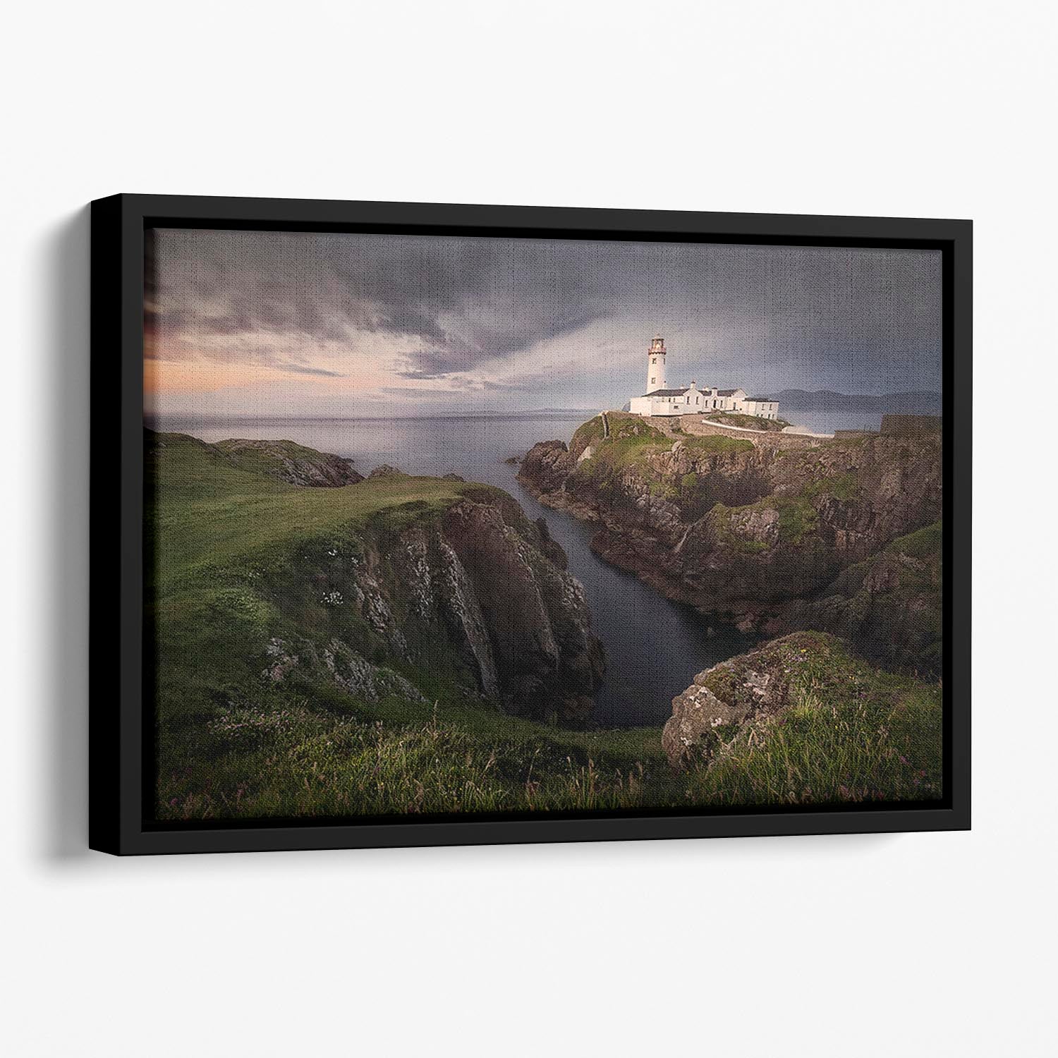 Fanad Head Floating Framed Canvas - Canvas Art Rocks - 1