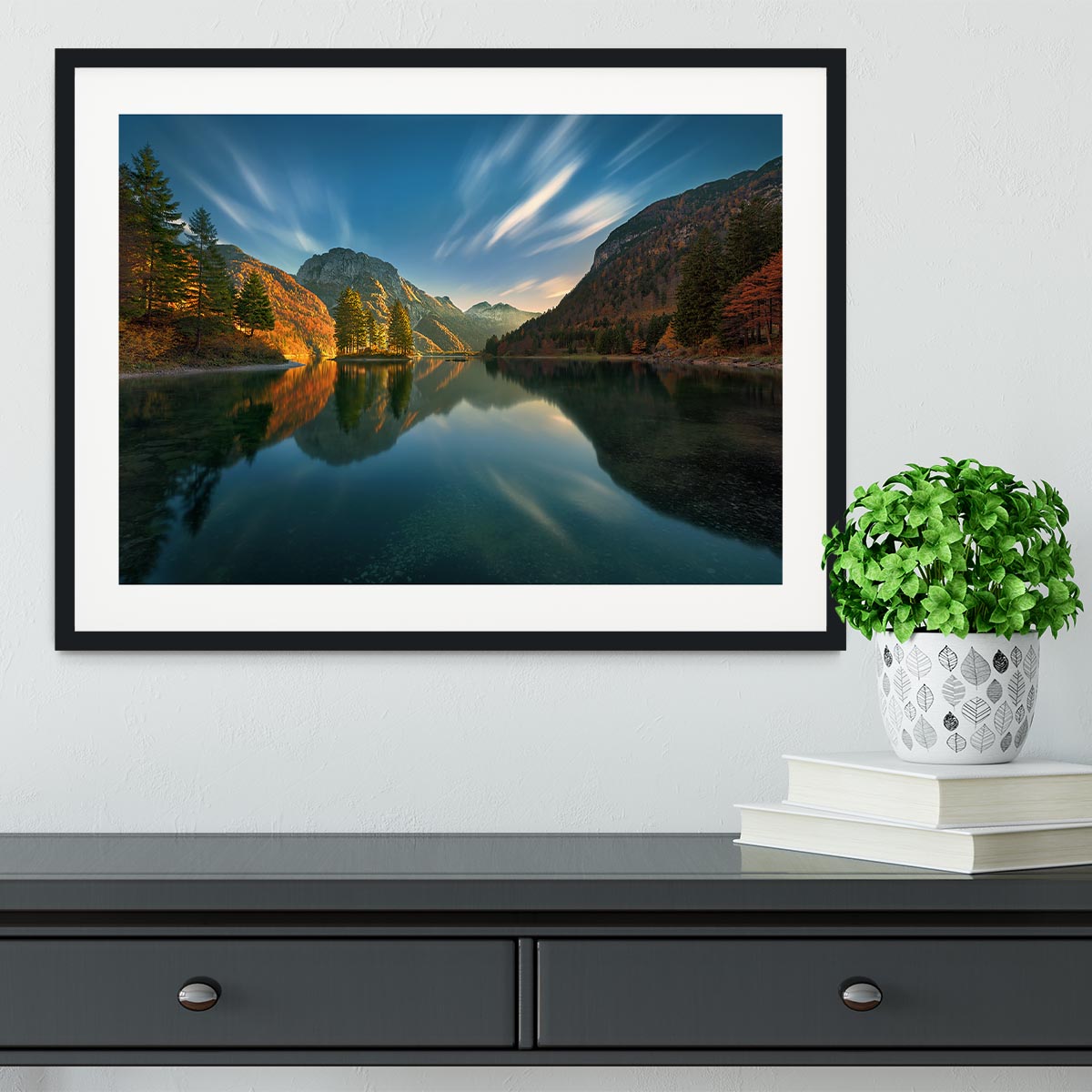 Magic Lake Framed Print - Canvas Art Rocks - 1