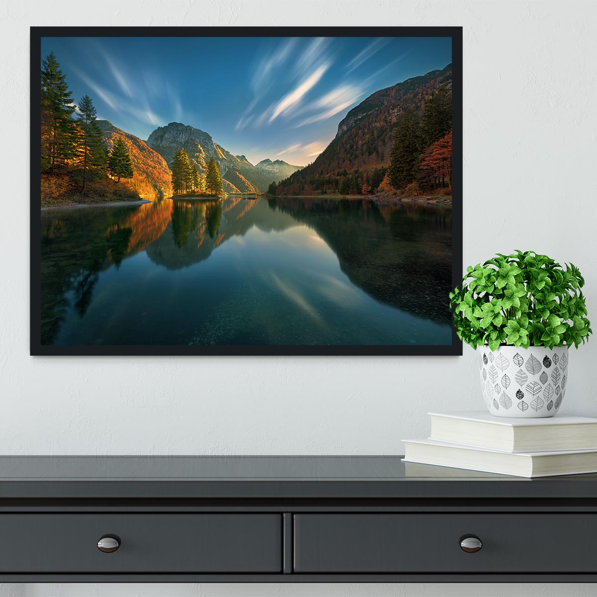 Magic Lake Framed Print - Canvas Art Rocks - 2