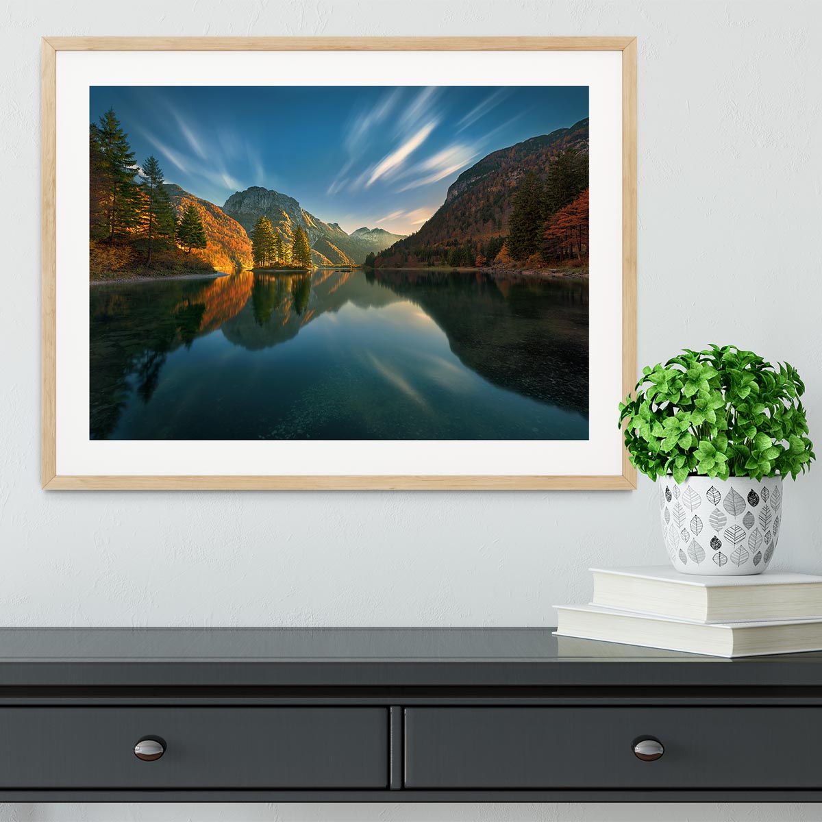 Magic Lake Framed Print - Canvas Art Rocks - 3