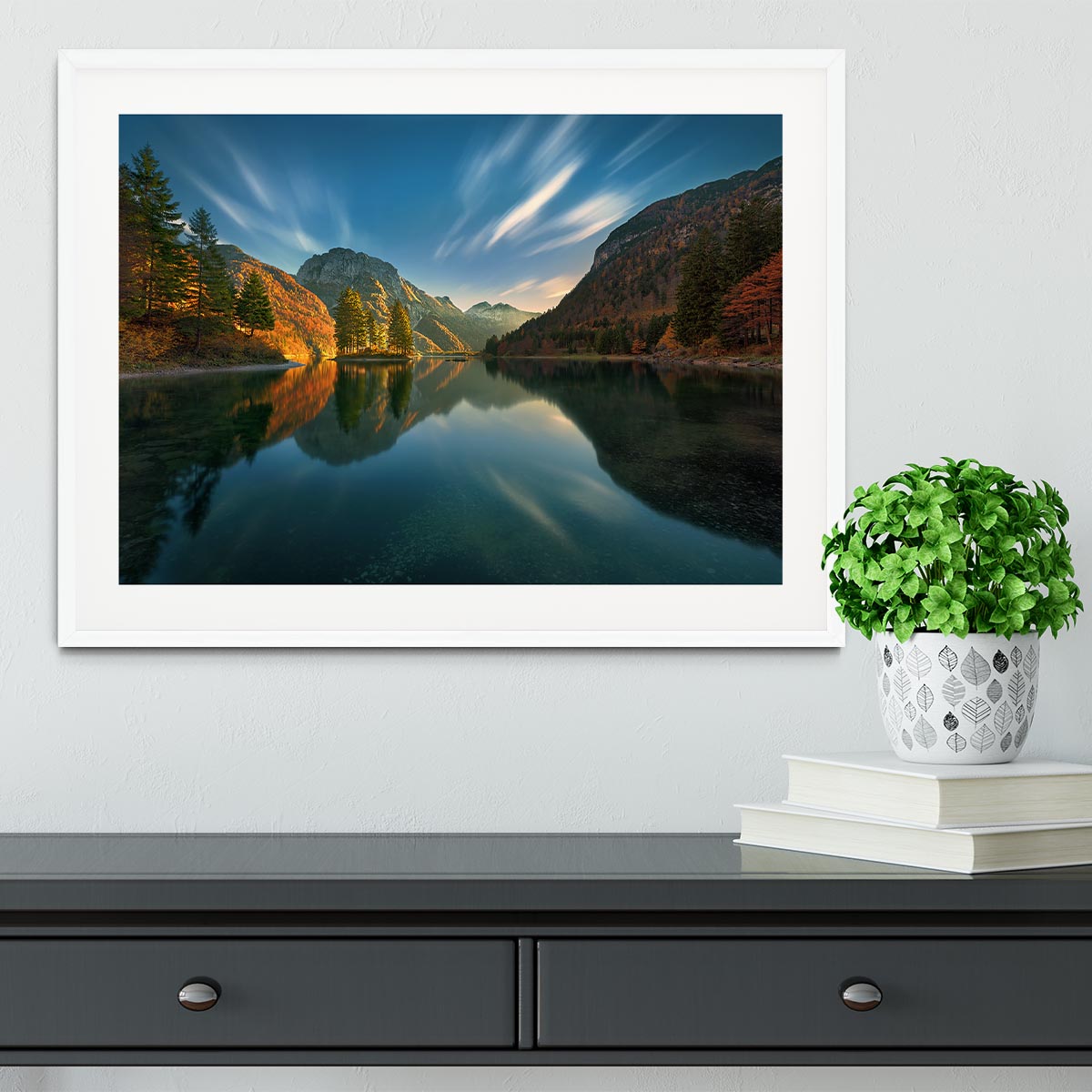 Magic Lake Framed Print - Canvas Art Rocks - 5