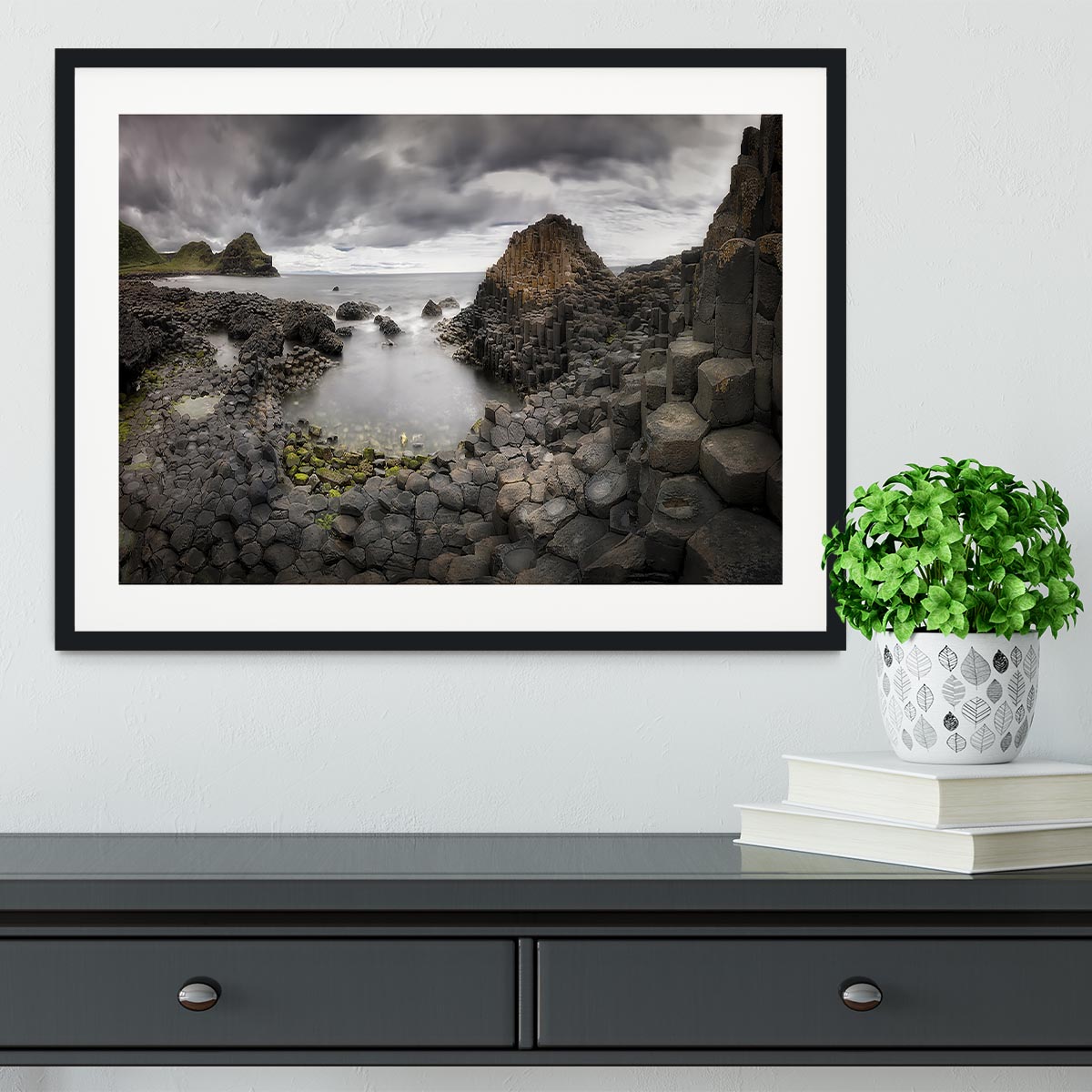 The Giants Causeway Framed Print - Canvas Art Rocks - 1