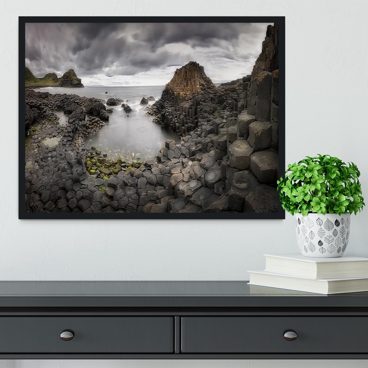 The Giants Causeway Framed Print - Canvas Art Rocks - 2