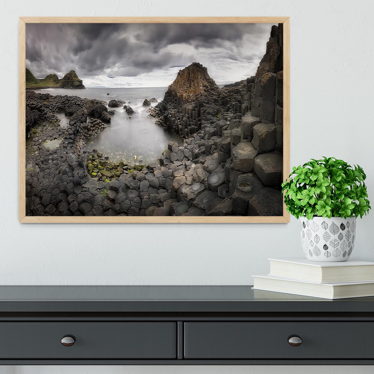 The Giants Causeway Framed Print - Canvas Art Rocks - 4