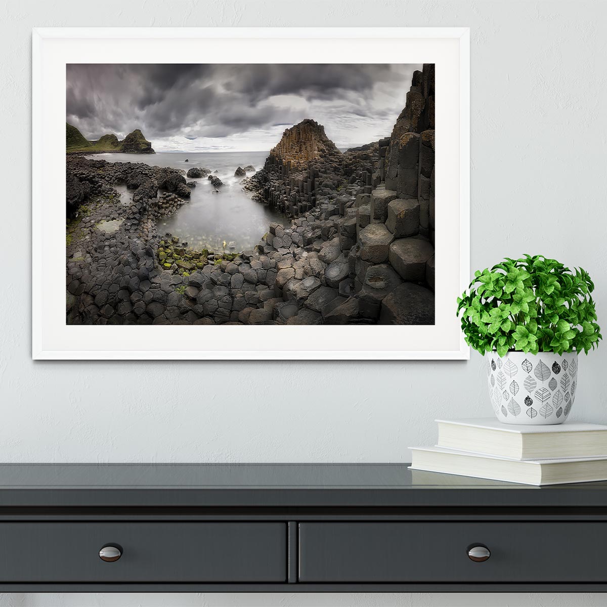 The Giants Causeway Framed Print - Canvas Art Rocks - 5