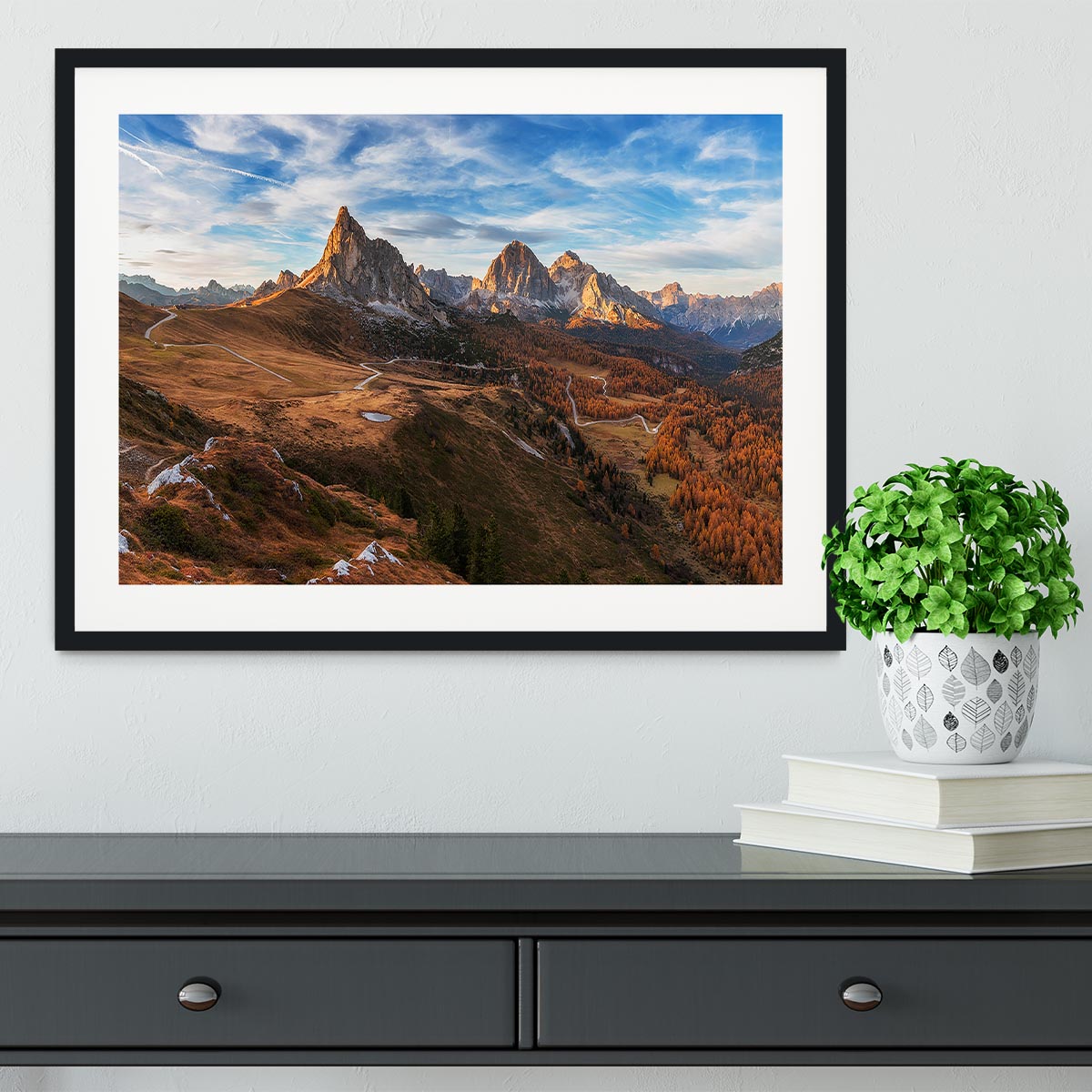 Autumn In Dolomites Framed Print - Canvas Art Rocks - 1