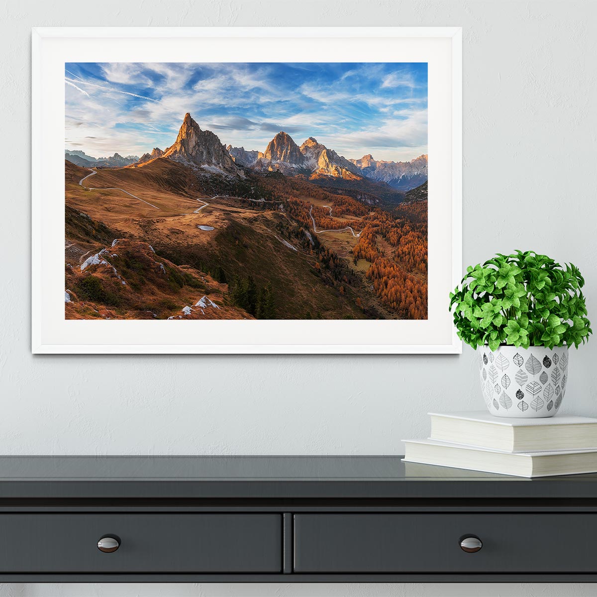 Autumn In Dolomites Framed Print - Canvas Art Rocks - 5