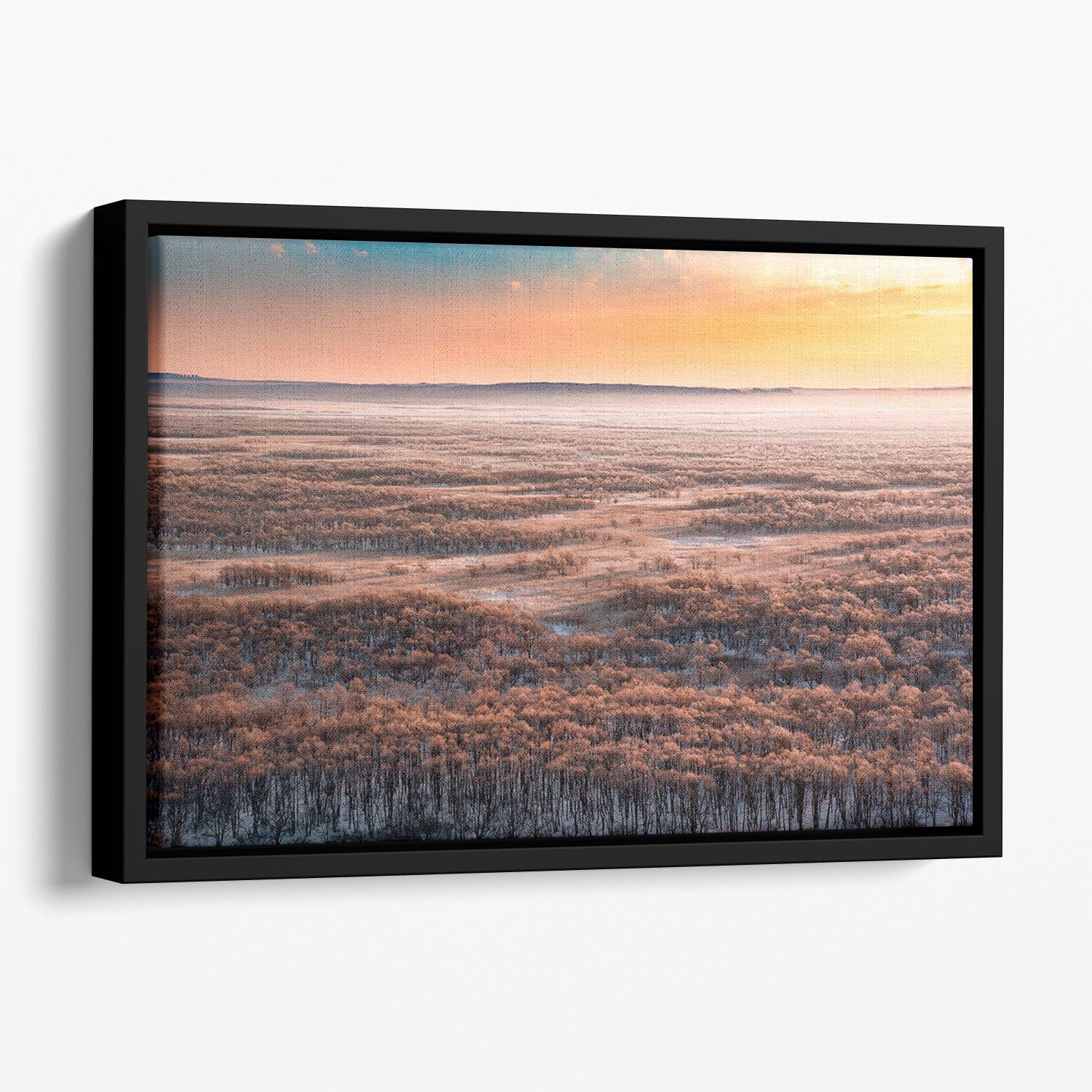 Dawn Floating Framed Canvas - Canvas Art Rocks - 1