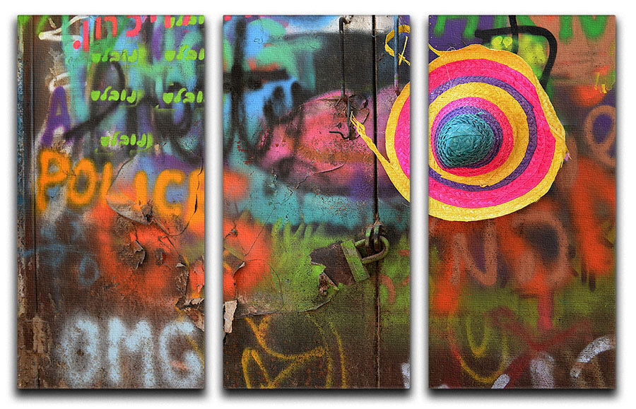 Street Colors 3 Split Panel Canvas Print - Canvas Art Rocks - 1