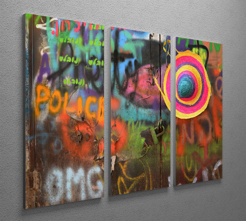 Street Colors 3 Split Panel Canvas Print - Canvas Art Rocks - 2