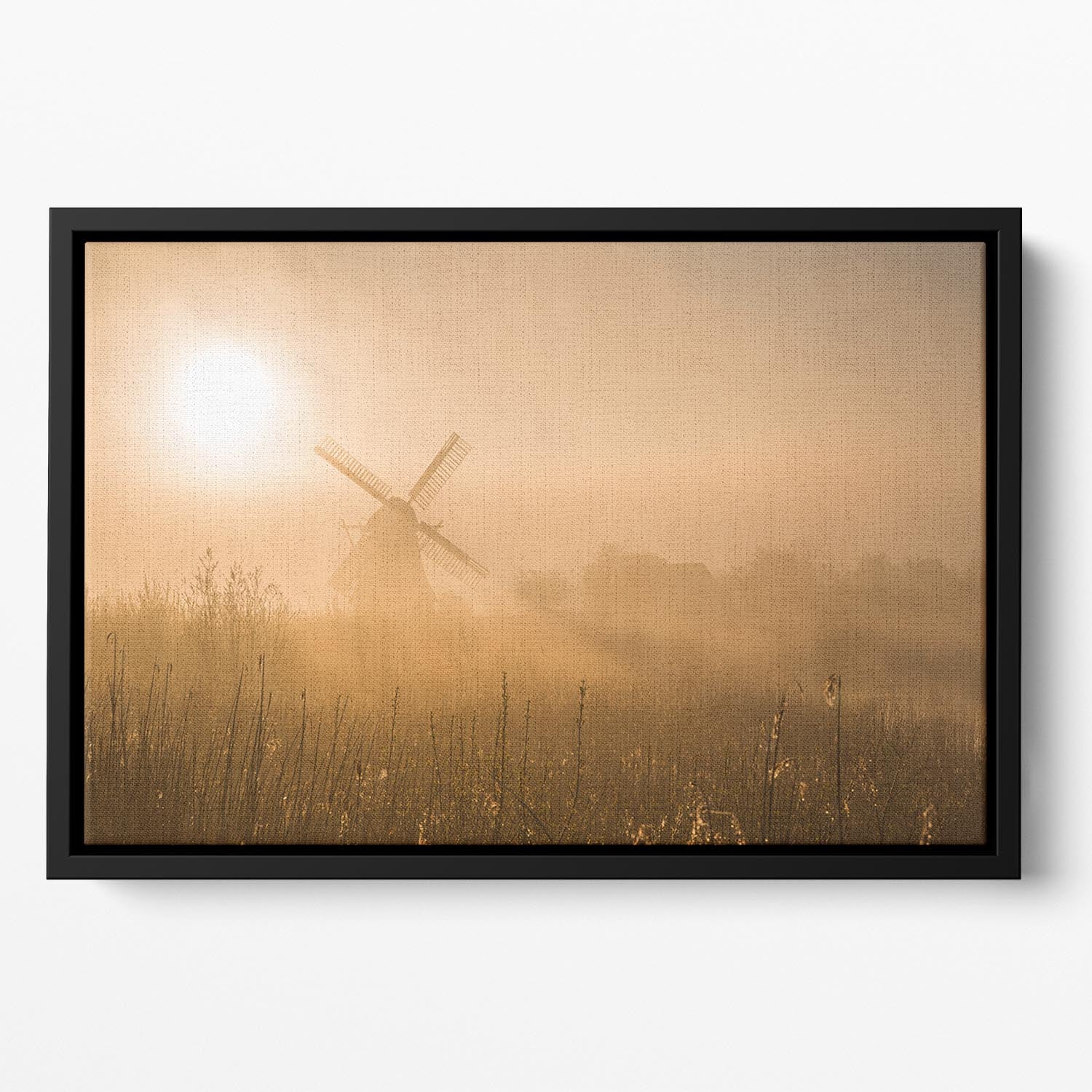 Golden Dawn Floating Framed Canvas - Canvas Art Rocks - 2