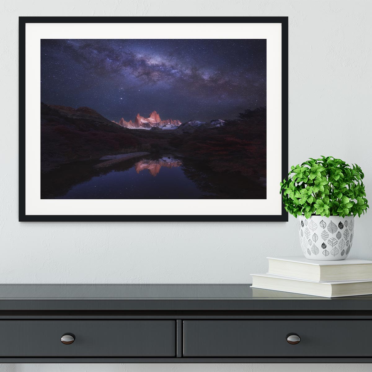 Patagonia Autumn Night Framed Print - Canvas Art Rocks - 1