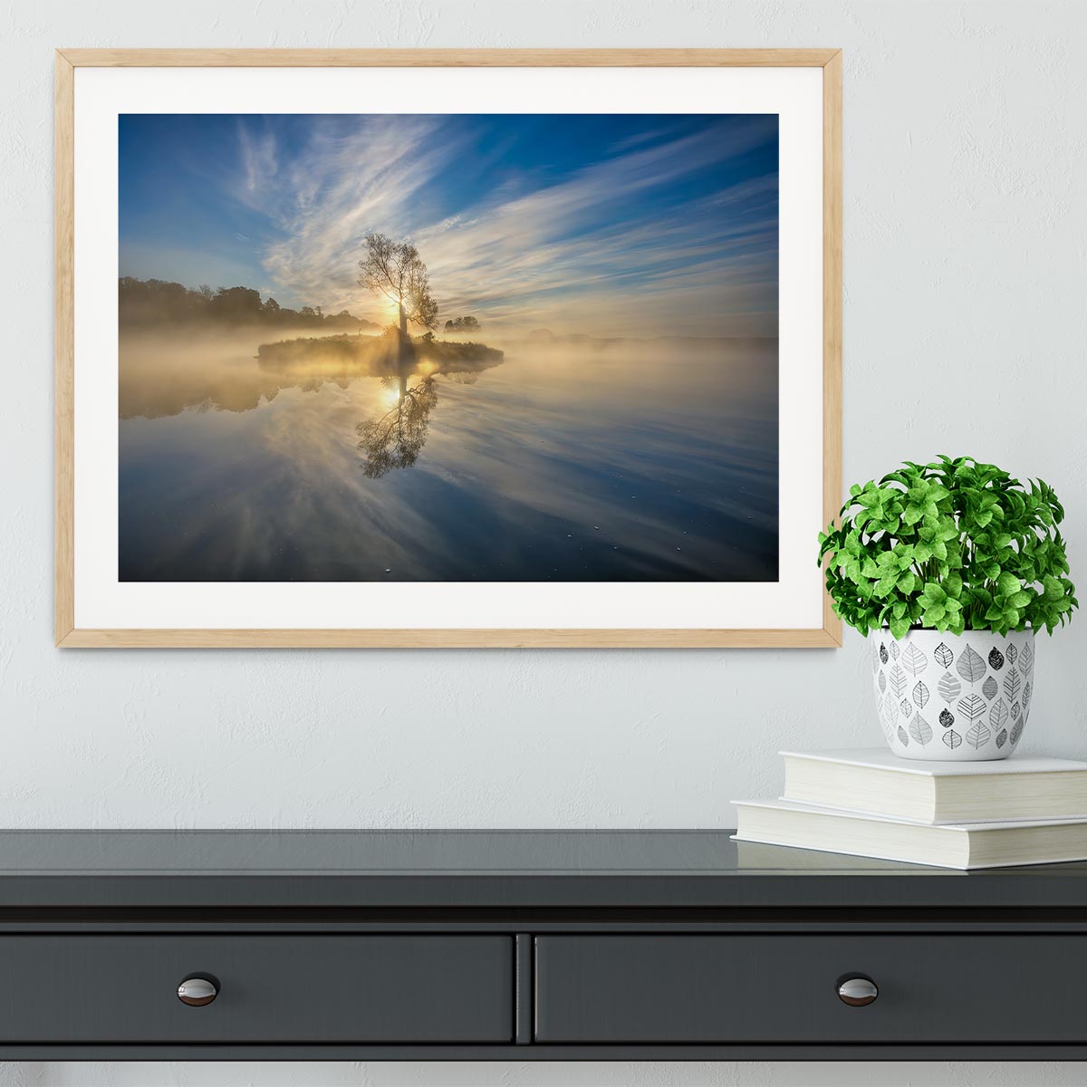 The Island Landscape Framed Print - Canvas Art Rocks - 3