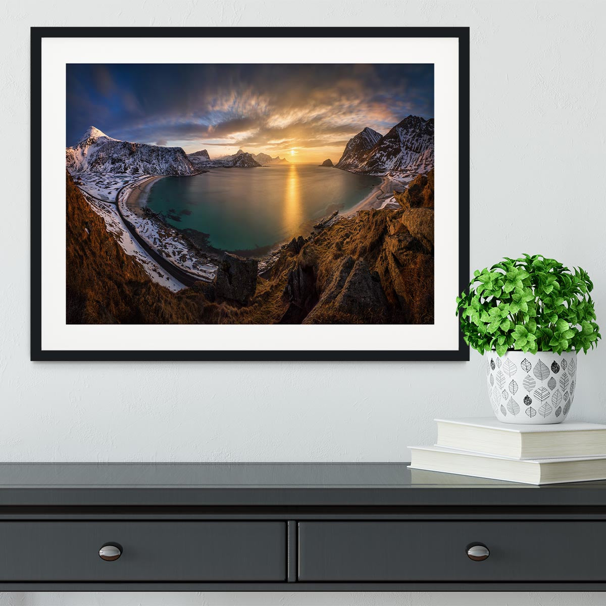 Vikbukta Framed Print - Canvas Art Rocks - 1