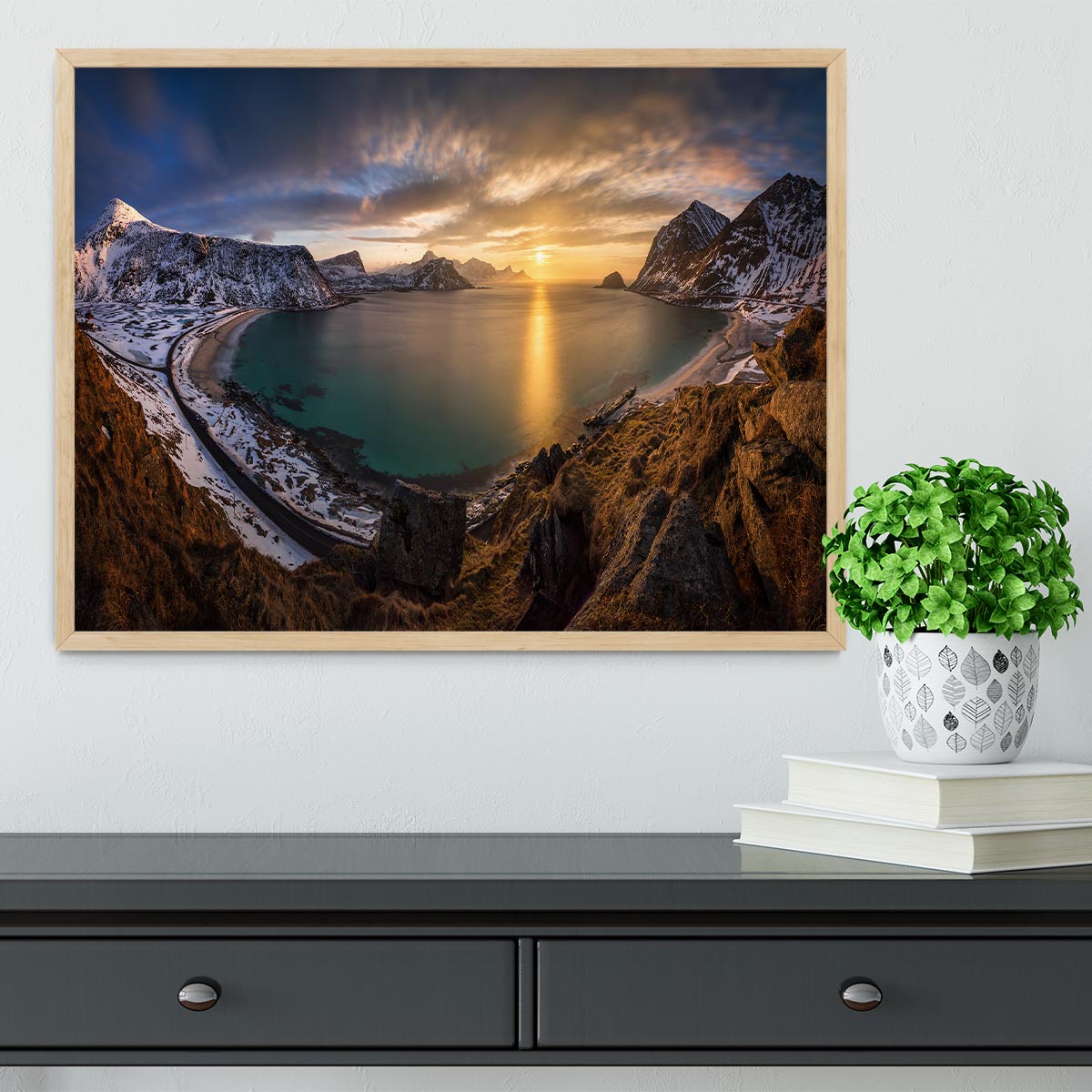 Vikbukta Framed Print - Canvas Art Rocks - 4