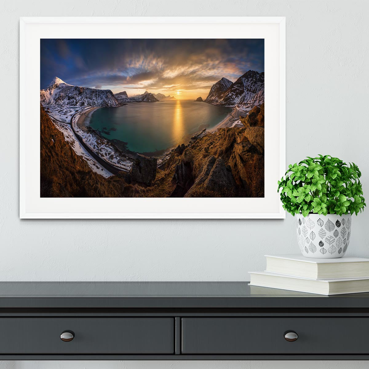 Vikbukta Framed Print - Canvas Art Rocks - 5