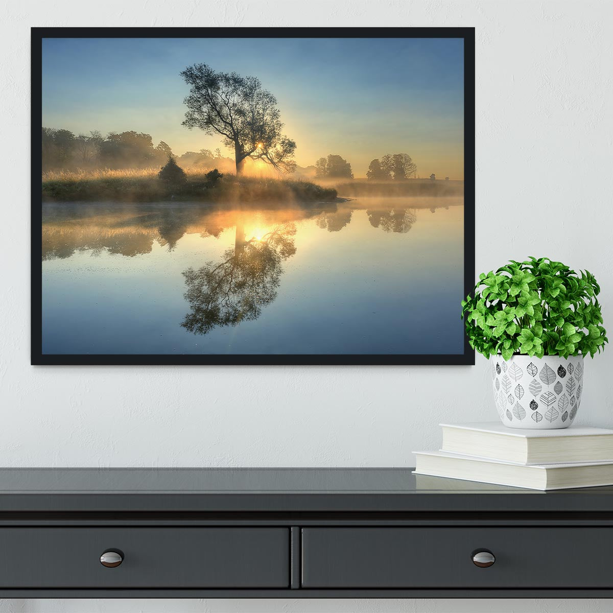 Morning Reflection Framed Print - Canvas Art Rocks - 2