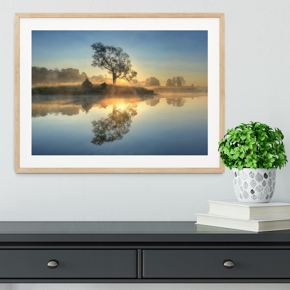 Morning Reflection Framed Print - Canvas Art Rocks - 3