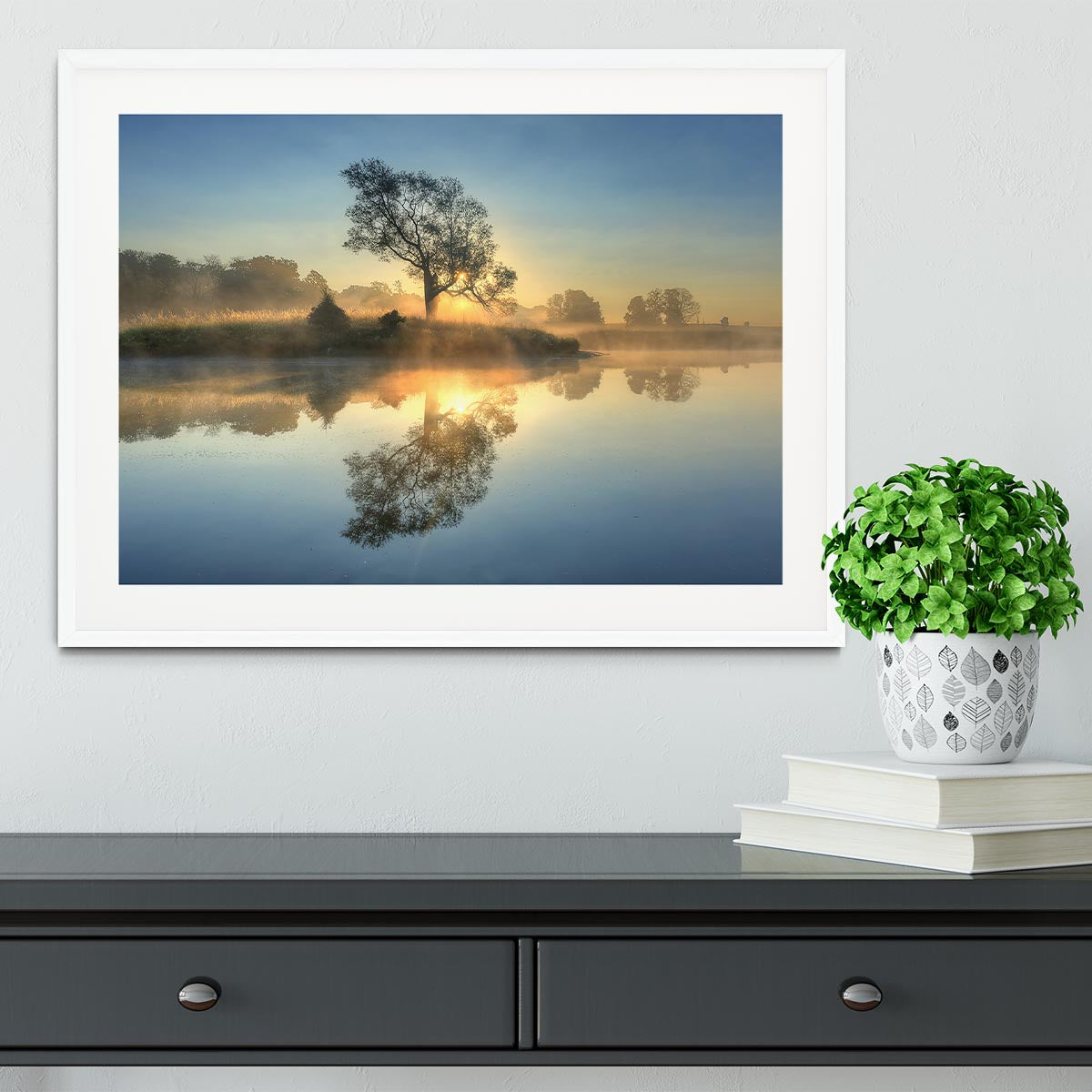 Morning Reflection Framed Print - Canvas Art Rocks - 5