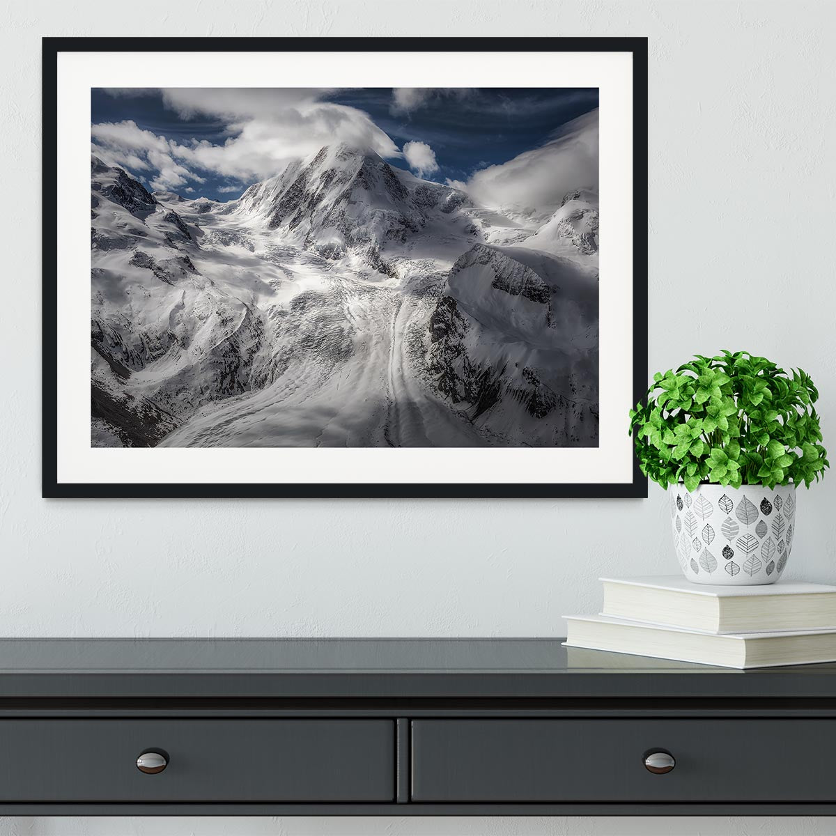 Glacial Framed Print - Canvas Art Rocks - 1