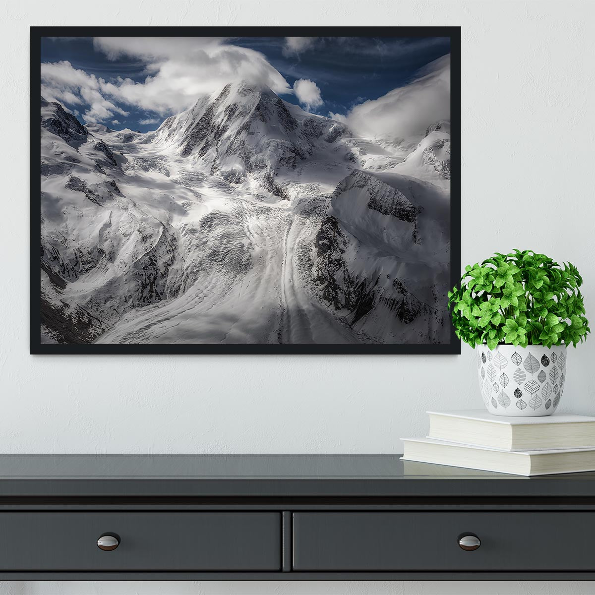 Glacial Framed Print - Canvas Art Rocks - 2