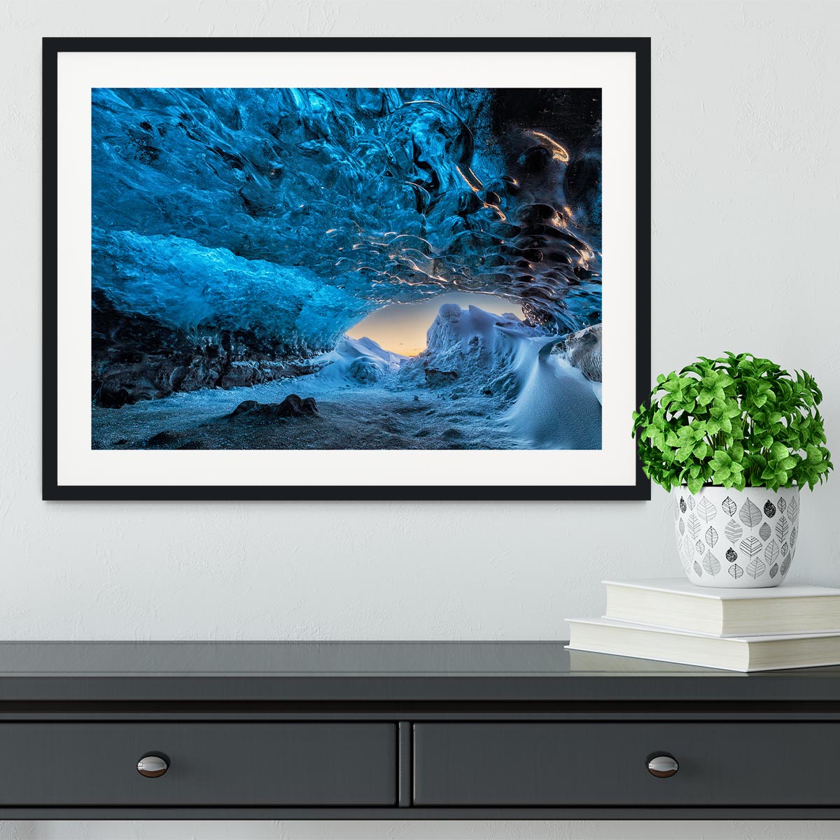 Crystal Cave Framed Print - Canvas Art Rocks - 1