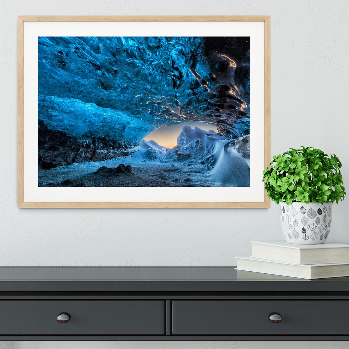 Crystal Cave Framed Print - Canvas Art Rocks - 3