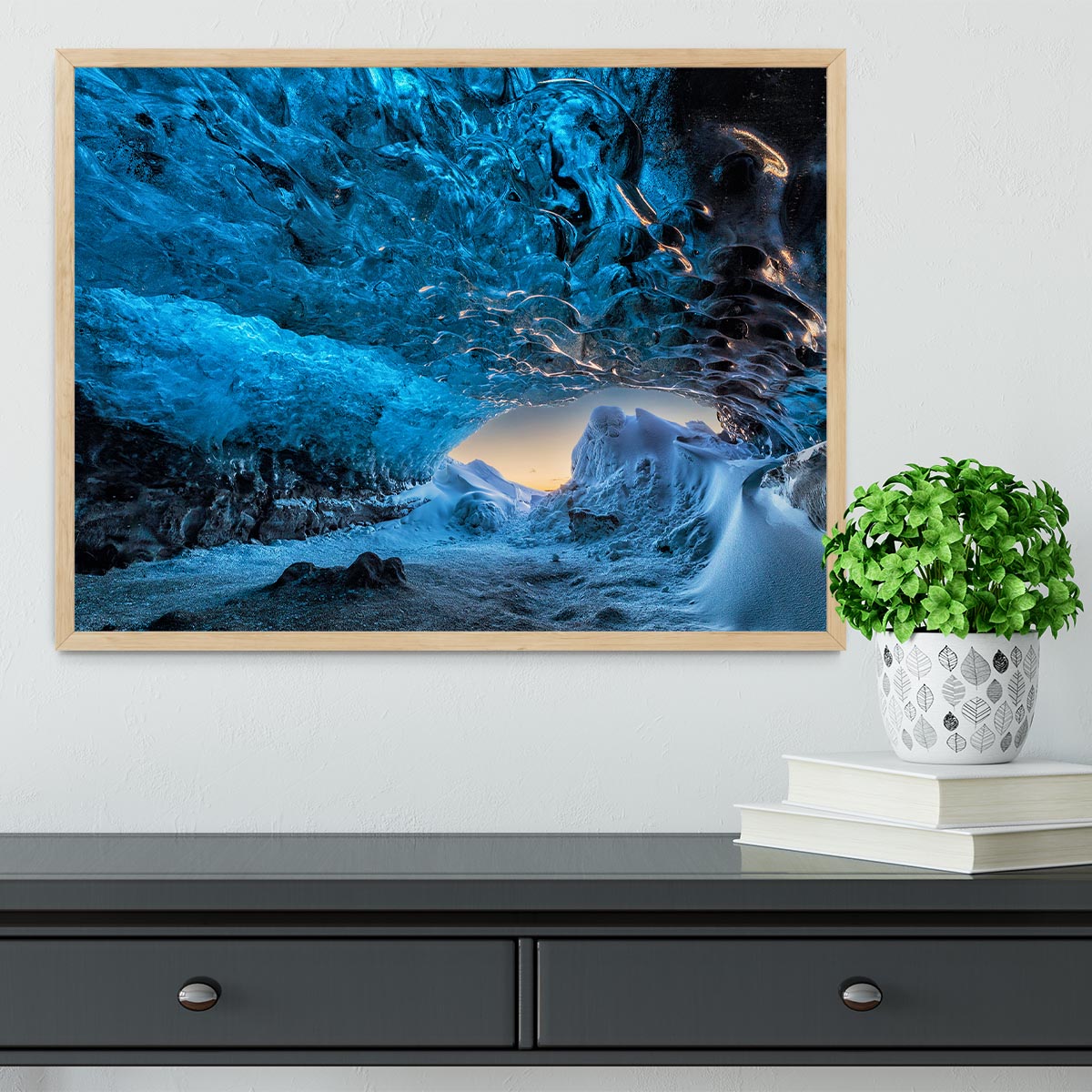 Crystal Cave Framed Print - Canvas Art Rocks - 4